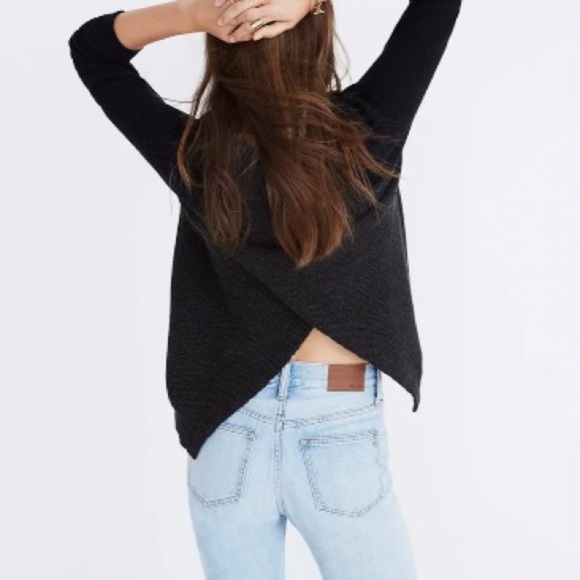 Madewell Province Cross-Back Pullover Sweater - Picture 2 of 10
